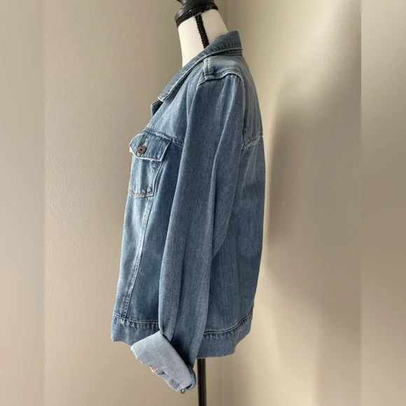 Paige Aveline Classic Denim Jacket Size large - Picture 3 of 6